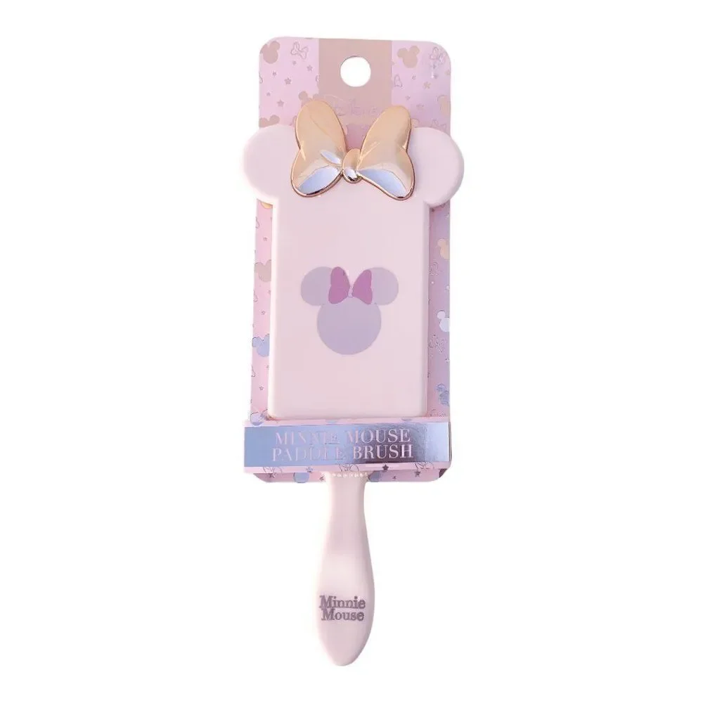 Disney Womens Multicolor Minnie Mouse Rubber Handled Paddle Hair Brush One Size